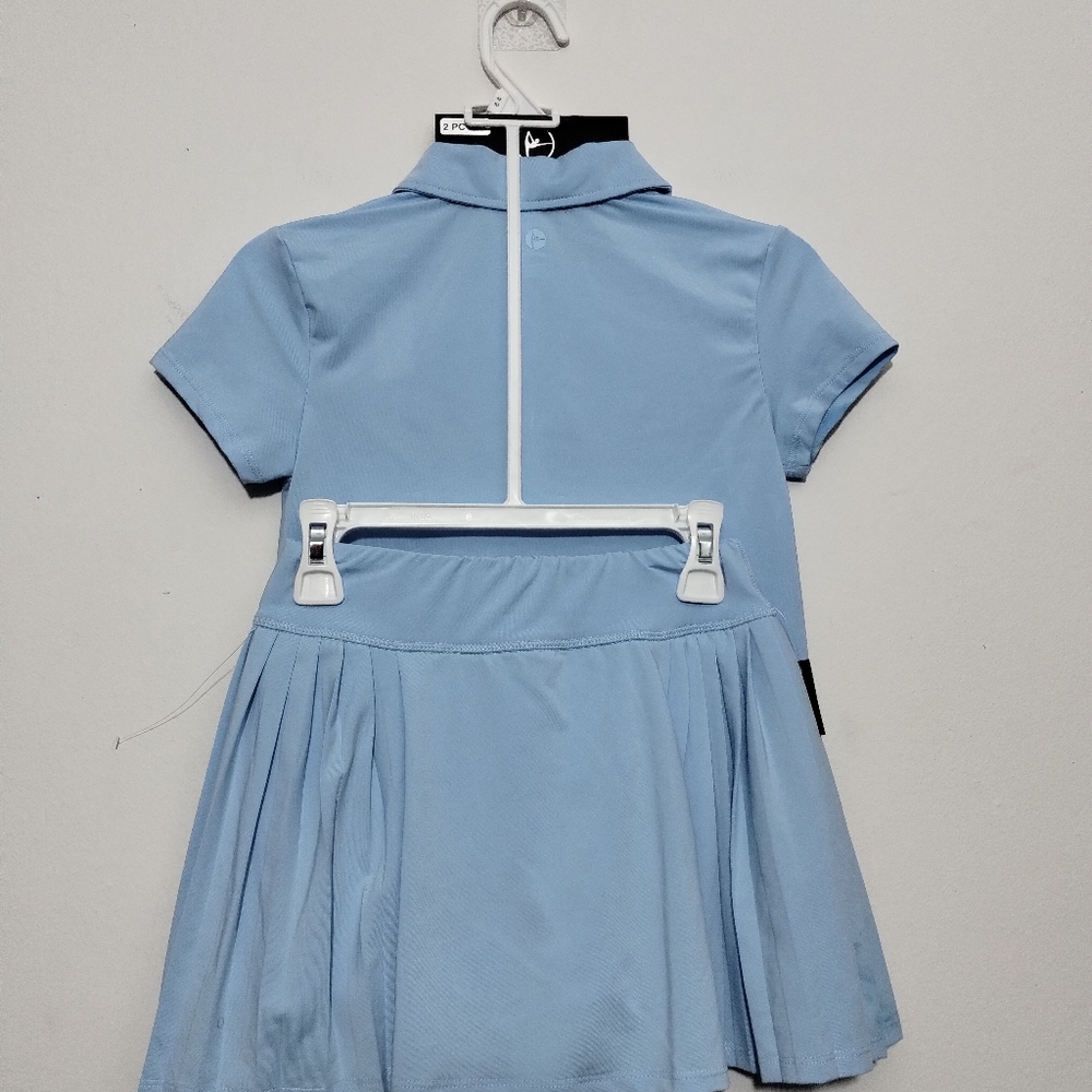 90 Degree By Reflex Girls Polo Top and Skort Tennis Outfit Set - Picture 5 of 6